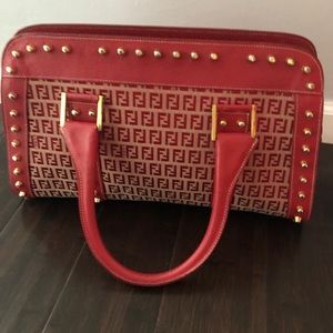 Red Fendi purse